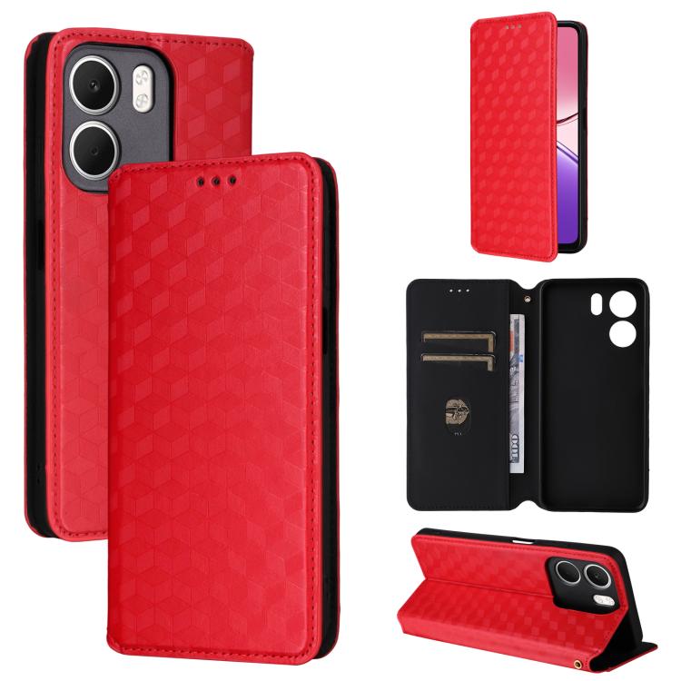 Cubic Grid Texture Flip Leather Phone Case, For OPPO A5x 5G / 4G Global, For OPPO A5 5G / 4G Global / A5M, For OPPO Reno14 Pro Global, For OPPO Reno14 Global, For OPPO K13 5G / K13X 5G / K12S 5G, For OPPO Find X8s+ 5G, For OPPO Find X8s 5G             ...