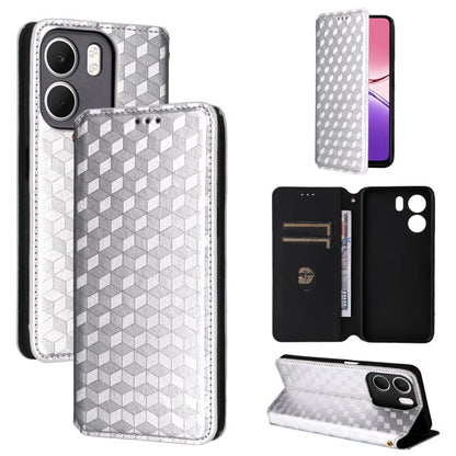 Cubic Grid Texture Flip Leather Phone Case, For OPPO A5x 5G / 4G Global, For OPPO A5 5G / 4G Global / A5M, For OPPO Reno14 Pro Global, For OPPO Reno14 Global, For OPPO K13 5G / K13X 5G / K12S 5G, For OPPO Find X8s+ 5G, For OPPO Find X8s 5G             ...