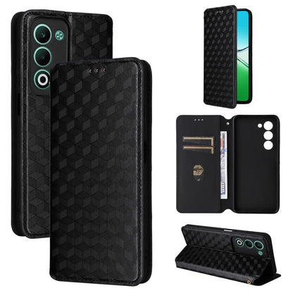 Cubic Grid Texture Flip Leather Phone Case, For OPPO A5x 5G / 4G Global, For OPPO A5 5G / 4G Global / A5M, For OPPO Reno14 Pro Global, For OPPO Reno14 Global, For OPPO K13 5G / K13X 5G / K12S 5G, For OPPO Find X8s+ 5G, For OPPO Find X8s 5G             ...