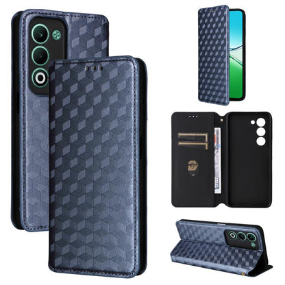 Cubic Grid Texture Flip Leather Phone Case, For OPPO A5x 5G / 4G Global, For OPPO A5 5G / 4G Global / A5M, For OPPO Reno14 Pro Global, For OPPO Reno14 Global, For OPPO K13 5G / K13X 5G / K12S 5G, For OPPO Find X8s+ 5G, For OPPO Find X8s 5G             ...