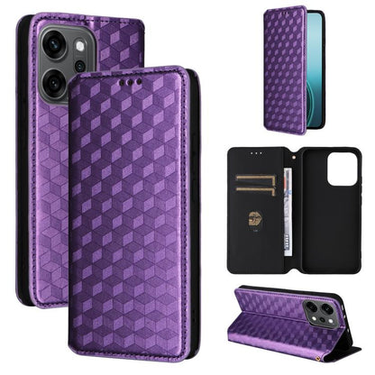 Cubic Grid Texture Flip Leather Phone Case, For OPPO A5x 5G / 4G Global, For OPPO A5 5G / 4G Global / A5M, For OPPO Reno14 Pro Global, For OPPO Reno14 Global, For OPPO K13 5G / K13X 5G / K12S 5G, For OPPO Find X8s+ 5G, For OPPO Find X8s 5G             ...