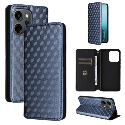 Cubic Grid Texture Flip Leather Phone Case, For OPPO A5x 5G / 4G Global, For OPPO A5 5G / 4G Global / A5M, For OPPO Reno14 Pro Global, For OPPO Reno14 Global, For OPPO K13 5G / K13X 5G / K12S 5G, For OPPO Find X8s+ 5G, For OPPO Find X8s 5G             ...