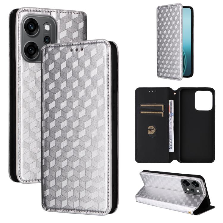 Cubic Grid Texture Flip Leather Phone Case, For OPPO A5x 5G / 4G Global, For OPPO A5 5G / 4G Global / A5M, For OPPO Reno14 Pro Global, For OPPO Reno14 Global, For OPPO K13 5G / K13X 5G / K12S 5G, For OPPO Find X8s+ 5G, For OPPO Find X8s 5G             ...