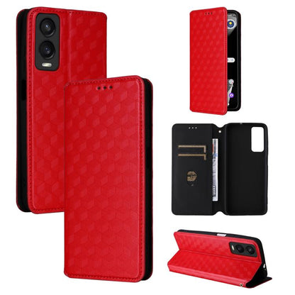 Cubic Grid Texture Flip Leather Phone Case, For Cricket Vision Plus, For Cricket Vision 3, For Cricket Icon Plus 2026 / Icon 7 5G, For Cricket Icon Pro 2026 / Motivate Pro 2 5G, For Cricket Magic 2 5G, For Cricket Debut S3, For Cricket Icon 6          ...