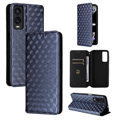 Cubic Grid Texture Flip Leather Phone Case, For Cricket Vision Plus, For Cricket Vision 3, For Cricket Icon Plus 2026 / Icon 7 5G, For Cricket Icon Pro 2026 / Motivate Pro 2 5G, For Cricket Magic 2 5G, For Cricket Debut S3, For Cricket Icon 6          ...