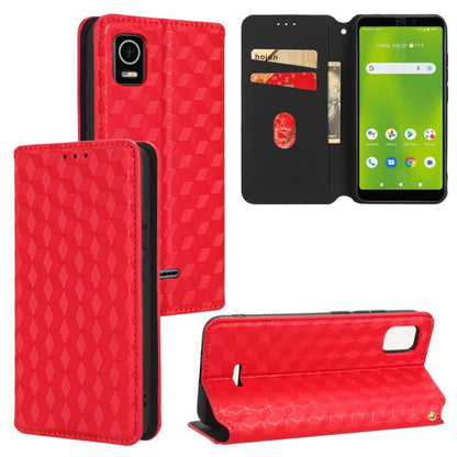 Cubic Grid Texture Flip Leather Phone Case, For Cricket Vision Plus, For Cricket Vision 3, For Cricket Icon Plus 2026 / Icon 7 5G, For Cricket Icon Pro 2026 / Motivate Pro 2 5G, For Cricket Magic 2 5G, For Cricket Debut S3, For Cricket Icon 6          ...