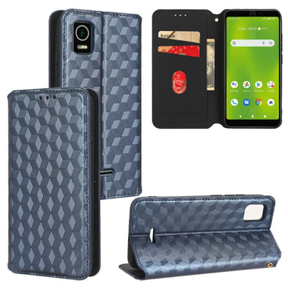 Cubic Grid Texture Flip Leather Phone Case, For Cricket Vision Plus, For Cricket Vision 3, For Cricket Icon Plus 2026 / Icon 7 5G, For Cricket Icon Pro 2026 / Motivate Pro 2 5G, For Cricket Magic 2 5G, For Cricket Debut S3, For Cricket Icon 6          ...