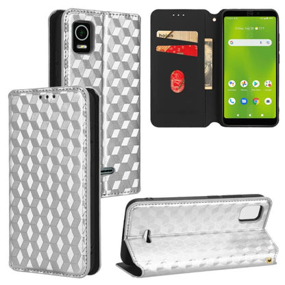 Cubic Grid Texture Flip Leather Phone Case, For Cricket Vision Plus, For Cricket Vision 3, For Cricket Icon Plus 2026 / Icon 7 5G, For Cricket Icon Pro 2026 / Motivate Pro 2 5G, For Cricket Magic 2 5G, For Cricket Debut S3, For Cricket Icon 6          ...