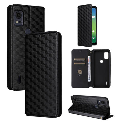 Cubic Grid Texture Flip Leather Phone Case, For Cricket Vision Plus, For Cricket Vision 3, For Cricket Icon Plus 2026 / Icon 7 5G, For Cricket Icon Pro 2026 / Motivate Pro 2 5G, For Cricket Magic 2 5G, For Cricket Debut S3, For Cricket Icon 6          ...