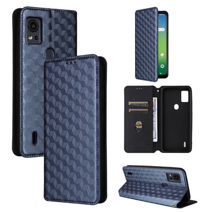 Cubic Grid Texture Flip Leather Phone Case, For Cricket Vision Plus, For Cricket Vision 3, For Cricket Icon Plus 2026 / Icon 7 5G, For Cricket Icon Pro 2026 / Motivate Pro 2 5G, For Cricket Magic 2 5G, For Cricket Debut S3, For Cricket Icon 6          ...