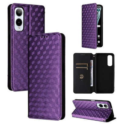 Cubic Grid Texture Flip Leather Phone Case, For Cricket Vision Plus, For Cricket Vision 3, For Cricket Icon Plus 2026 / Icon 7 5G, For Cricket Icon Pro 2026 / Motivate Pro 2 5G, For Cricket Magic 2 5G, For Cricket Debut S3, For Cricket Icon 6          ...