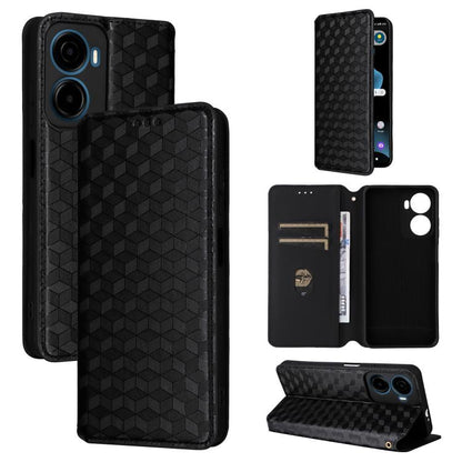 Cubic Grid Texture Flip Leather Phone Case, For Cricket Vision Plus, For Cricket Vision 3, For Cricket Icon Plus 2026 / Icon 7 5G, For Cricket Icon Pro 2026 / Motivate Pro 2 5G, For Cricket Magic 2 5G, For Cricket Debut S3, For Cricket Icon 6          ...