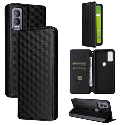 Cubic Grid Texture Flip Leather Phone Case, For Cricket Vision Plus, For Cricket Vision 3, For Cricket Icon Plus 2026 / Icon 7 5G, For Cricket Icon Pro 2026 / Motivate Pro 2 5G, For Cricket Magic 2 5G, For Cricket Debut S3, For Cricket Icon 6          ...