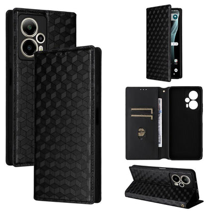Cubic Grid Texture Flip Leather Phone Case, For Cricket Vision Plus, For Cricket Vision 3, For Cricket Icon Plus 2026 / Icon 7 5G, For Cricket Icon Pro 2026 / Motivate Pro 2 5G, For Cricket Magic 2 5G, For Cricket Debut S3, For Cricket Icon 6          ...
