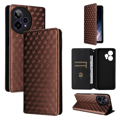 Cubic Grid Texture Flip Leather Phone Case, For Cricket Vision Plus, For Cricket Vision 3, For Cricket Icon Plus 2026 / Icon 7 5G, For Cricket Icon Pro 2026 / Motivate Pro 2 5G, For Cricket Magic 2 5G, For Cricket Debut S3, For Cricket Icon 6          ...