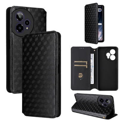 Cubic Grid Texture Flip Leather Phone Case, For Cricket Vision Plus, For Cricket Vision 3, For Cricket Icon Plus 2026 / Icon 7 5G, For Cricket Icon Pro 2026 / Motivate Pro 2 5G, For Cricket Magic 2 5G, For Cricket Debut S3, For Cricket Icon 6          ...