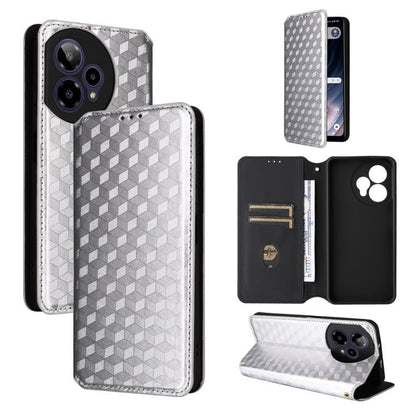 Cubic Grid Texture Flip Leather Phone Case, For Cricket Vision Plus, For Cricket Vision 3, For Cricket Icon Plus 2026 / Icon 7 5G, For Cricket Icon Pro 2026 / Motivate Pro 2 5G, For Cricket Magic 2 5G, For Cricket Debut S3, For Cricket Icon 6          ...
