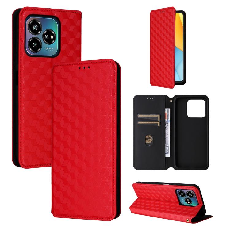 Cubic Grid Texture Flip Leather Phone Case, For ZTE Nubia S 5G / A403ZT, For ZTE Blade V70 Design 4G, For ZTE Blade V70 Max / nubia V70 Max, For ZTE nubia Z70 Ultra, For ZTE Blade V70 4G / nubia V70 4G, For ZTE nubia RedMagic 10 Pro / 10 Pro+          ...