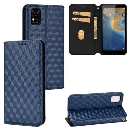 Cubic Grid Texture Flip Leather Phone Case, For ZTE Blade A32, For ZTE nubia RedMagic 8 Pro 5G / 8 Pro+, For ZTE Libero 5G III / A202ZT, For ZTE Blade A72 / V40 Vita, For ZTE nubia RedMagic 7, For ZTE Libero 5G II, For ZTE Blade L9                     ...