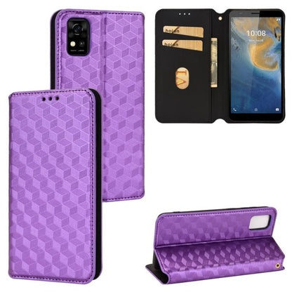 Cubic Grid Texture Flip Leather Phone Case, For ZTE Blade A32, For ZTE nubia RedMagic 8 Pro 5G / 8 Pro+, For ZTE Libero 5G III / A202ZT, For ZTE Blade A72 / V40 Vita, For ZTE nubia RedMagic 7, For ZTE Libero 5G II, For ZTE Blade L9                     ...