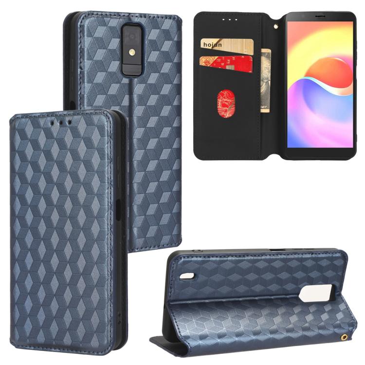 Cubic Grid Texture Flip Leather Phone Case, For ZTE Blade A32, For ZTE nubia RedMagic 8 Pro 5G / 8 Pro+, For ZTE Libero 5G III / A202ZT, For ZTE Blade A72 / V40 Vita, For ZTE nubia RedMagic 7, For ZTE Libero 5G II, For ZTE Blade L9                     ...