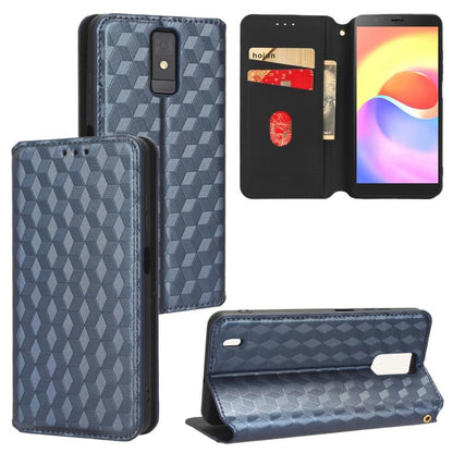 Cubic Grid Texture Flip Leather Phone Case, For ZTE Blade A32, For ZTE nubia RedMagic 8 Pro 5G / 8 Pro+, For ZTE Libero 5G III / A202ZT, For ZTE Blade A72 / V40 Vita, For ZTE nubia RedMagic 7, For ZTE Libero 5G II, For ZTE Blade L9                     ...