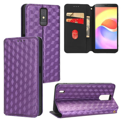 Cubic Grid Texture Flip Leather Phone Case, For ZTE Blade A32, For ZTE nubia RedMagic 8 Pro 5G / 8 Pro+, For ZTE Libero 5G III / A202ZT, For ZTE Blade A72 / V40 Vita, For ZTE nubia RedMagic 7, For ZTE Libero 5G II, For ZTE Blade L9                     ...