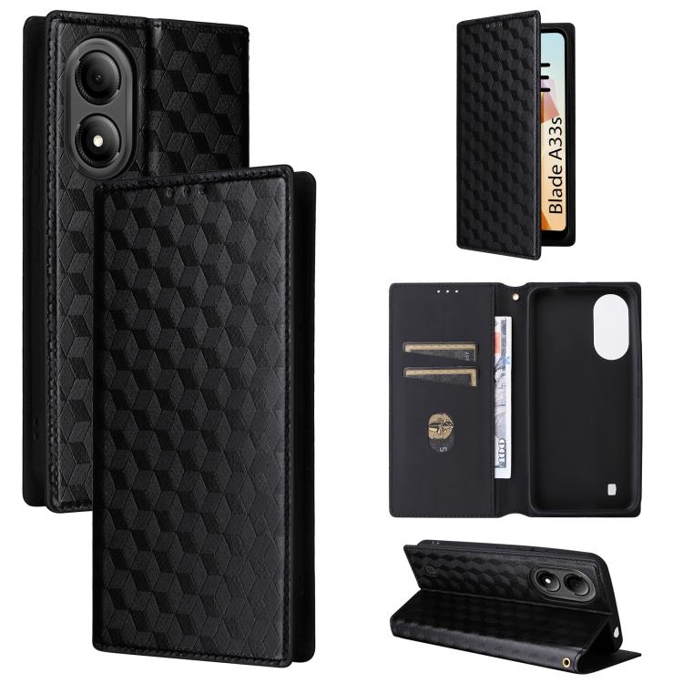 Cubic Grid Texture Flip Leather Phone Case, For ZTE nubia Focus Pro 5G, For ZTE nubia Neo 2 5G, For ZTE nubia Music / Z2353, For ZTE Blade A34, For ZTE Libero 5G IV / nubia LVY, For ZTE nubia Z60 Ultra 5G, For ZTE Blade A54                             ...