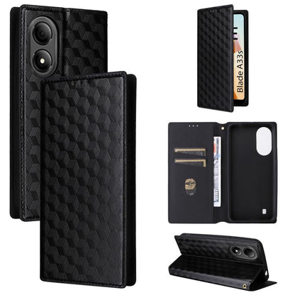 Cubic Grid Texture Flip Leather Phone Case, For ZTE nubia Focus Pro 5G, For ZTE nubia Neo 2 5G, For ZTE nubia Music / Z2353, For ZTE Blade A34, For ZTE Libero 5G IV / nubia LVY, For ZTE nubia Z60 Ultra 5G, For ZTE Blade A54                             ...