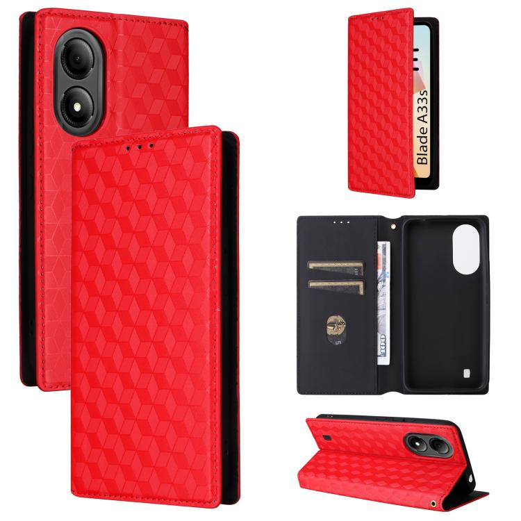 Cubic Grid Texture Flip Leather Phone Case, For ZTE nubia Focus Pro 5G, For ZTE nubia Neo 2 5G, For ZTE nubia Music / Z2353, For ZTE Blade A34, For ZTE Libero 5G IV / nubia LVY, For ZTE nubia Z60 Ultra 5G, For ZTE Blade A54                             ...