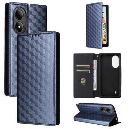 Cubic Grid Texture Flip Leather Phone Case, For ZTE nubia Focus Pro 5G, For ZTE nubia Neo 2 5G, For ZTE nubia Music / Z2353, For ZTE Blade A34, For ZTE Libero 5G IV / nubia LVY, For ZTE nubia Z60 Ultra 5G, For ZTE Blade A54                             ...