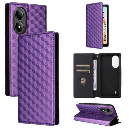 Cubic Grid Texture Flip Leather Phone Case, For ZTE nubia Focus Pro 5G, For ZTE nubia Neo 2 5G, For ZTE nubia Music / Z2353, For ZTE Blade A34, For ZTE Libero 5G IV / nubia LVY, For ZTE nubia Z60 Ultra 5G, For ZTE Blade A54                             ...
