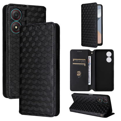 Cubic Grid Texture Flip Leather Phone Case, For ZTE nubia Focus Pro 5G, For ZTE nubia Neo 2 5G, For ZTE nubia Music / Z2353, For ZTE Blade A34, For ZTE Libero 5G IV / nubia LVY, For ZTE nubia Z60 Ultra 5G, For ZTE Blade A54                             ...