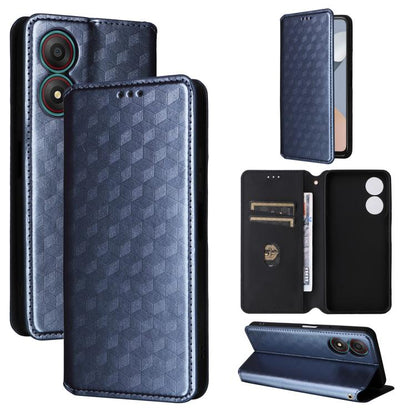 Cubic Grid Texture Flip Leather Phone Case, For ZTE nubia Focus Pro 5G, For ZTE nubia Neo 2 5G, For ZTE nubia Music / Z2353, For ZTE Blade A34, For ZTE Libero 5G IV / nubia LVY, For ZTE nubia Z60 Ultra 5G, For ZTE Blade A54                             ...