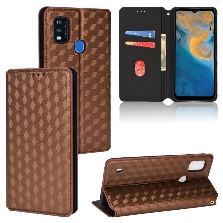 Cubic Grid Texture Flip Leather Phone Case, For ZTE Blade A32, For ZTE nubia RedMagic 8 Pro 5G / 8 Pro+, For ZTE Libero 5G III / A202ZT, For ZTE Blade A72 / V40 Vita, For ZTE nubia RedMagic 7, For ZTE Libero 5G II, For ZTE Blade L9                     ...
