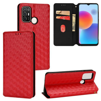Cubic Grid Texture Flip Leather Phone Case, For ZTE Blade A32, For ZTE nubia RedMagic 8 Pro 5G / 8 Pro+, For ZTE Libero 5G III / A202ZT, For ZTE Blade A72 / V40 Vita, For ZTE nubia RedMagic 7, For ZTE Libero 5G II, For ZTE Blade L9                     ...