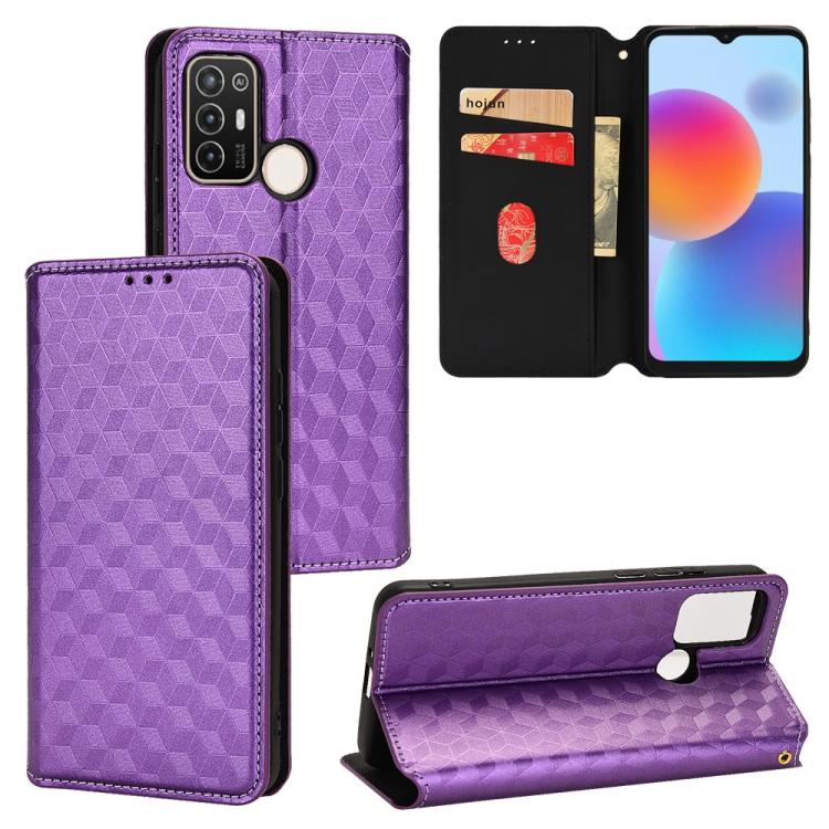 Cubic Grid Texture Flip Leather Phone Case, For ZTE Blade A32, For ZTE nubia RedMagic 8 Pro 5G / 8 Pro+, For ZTE Libero 5G III / A202ZT, For ZTE Blade A72 / V40 Vita, For ZTE nubia RedMagic 7, For ZTE Libero 5G II, For ZTE Blade L9                     ...