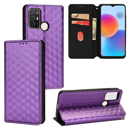 Cubic Grid Texture Flip Leather Phone Case, For ZTE Blade A32, For ZTE nubia RedMagic 8 Pro 5G / 8 Pro+, For ZTE Libero 5G III / A202ZT, For ZTE Blade A72 / V40 Vita, For ZTE nubia RedMagic 7, For ZTE Libero 5G II, For ZTE Blade L9                     ...