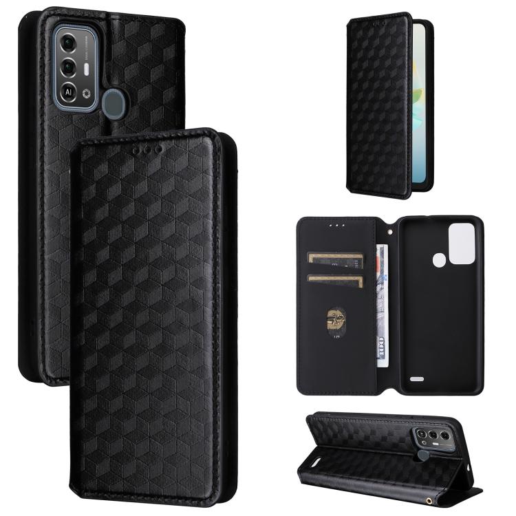Cubic Grid Texture Flip Leather Phone Case, For ZTE nubia Focus Pro 5G, For ZTE nubia Neo 2 5G, For ZTE nubia Music / Z2353, For ZTE Blade A34, For ZTE Libero 5G IV / nubia LVY, For ZTE nubia Z60 Ultra 5G, For ZTE Blade A54                             ...