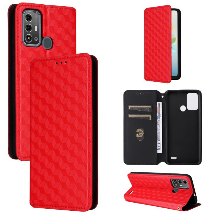 Cubic Grid Texture Flip Leather Phone Case, For ZTE nubia Focus Pro 5G, For ZTE nubia Neo 2 5G, For ZTE nubia Music / Z2353, For ZTE Blade A34, For ZTE Libero 5G IV / nubia LVY, For ZTE nubia Z60 Ultra 5G, For ZTE Blade A54                             ...