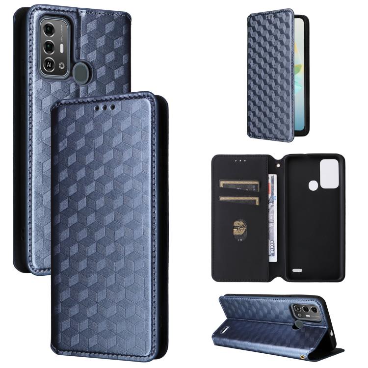 Cubic Grid Texture Flip Leather Phone Case, For ZTE nubia Focus Pro 5G, For ZTE nubia Neo 2 5G, For ZTE nubia Music / Z2353, For ZTE Blade A34, For ZTE Libero 5G IV / nubia LVY, For ZTE nubia Z60 Ultra 5G, For ZTE Blade A54                             ...