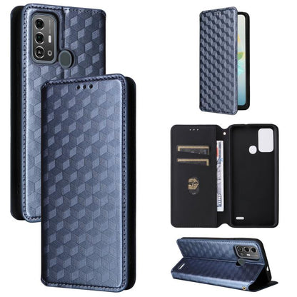 Cubic Grid Texture Flip Leather Phone Case, For ZTE nubia Focus Pro 5G, For ZTE nubia Neo 2 5G, For ZTE nubia Music / Z2353, For ZTE Blade A34, For ZTE Libero 5G IV / nubia LVY, For ZTE nubia Z60 Ultra 5G, For ZTE Blade A54                             ...