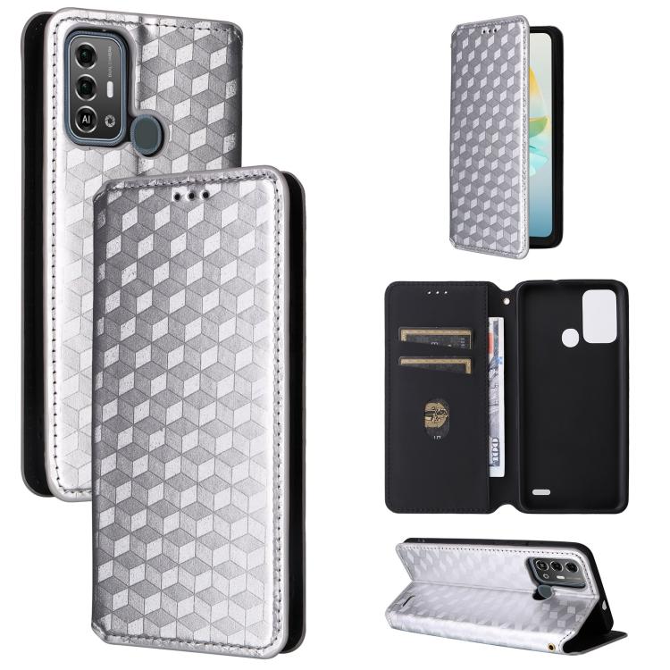 Cubic Grid Texture Flip Leather Phone Case, For ZTE nubia Focus Pro 5G, For ZTE nubia Neo 2 5G, For ZTE nubia Music / Z2353, For ZTE Blade A34, For ZTE Libero 5G IV / nubia LVY, For ZTE nubia Z60 Ultra 5G, For ZTE Blade A54                             ...