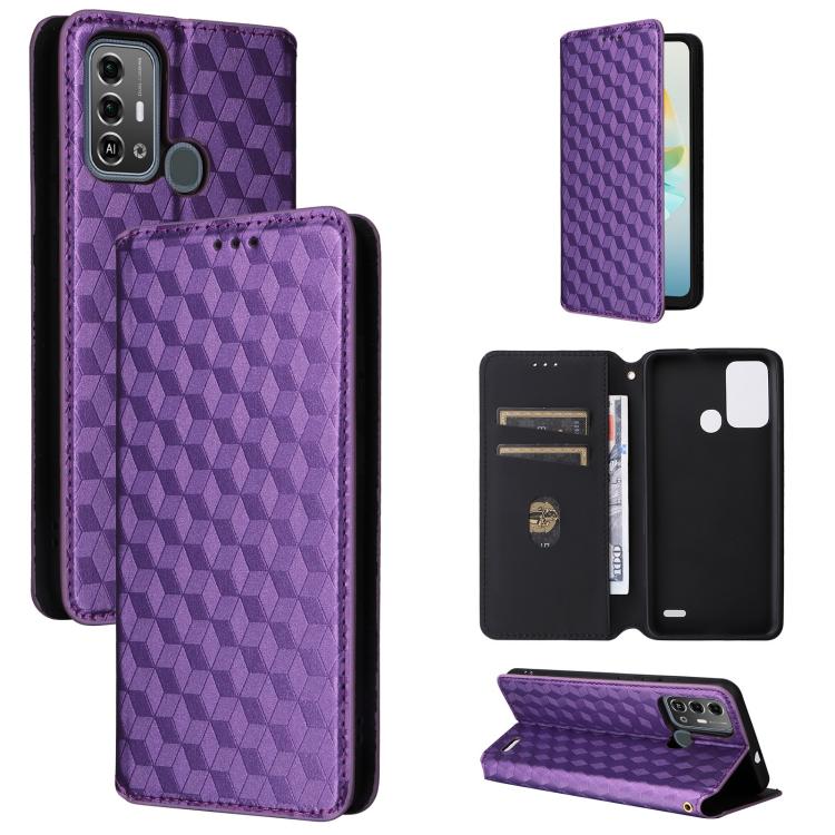 Cubic Grid Texture Flip Leather Phone Case, For ZTE nubia Focus Pro 5G, For ZTE nubia Neo 2 5G, For ZTE nubia Music / Z2353, For ZTE Blade A34, For ZTE Libero 5G IV / nubia LVY, For ZTE nubia Z60 Ultra 5G, For ZTE Blade A54                             ...