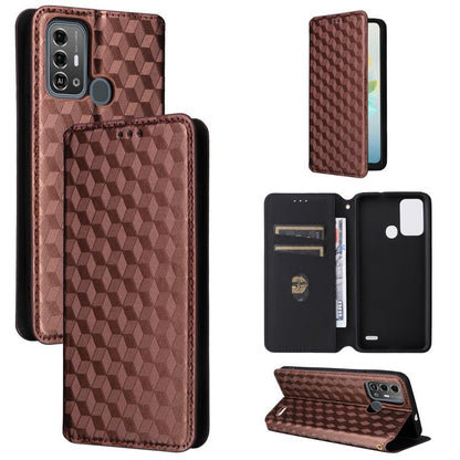 Cubic Grid Texture Flip Leather Phone Case, For ZTE nubia Focus Pro 5G, For ZTE nubia Neo 2 5G, For ZTE nubia Music / Z2353, For ZTE Blade A34, For ZTE Libero 5G IV / nubia LVY, For ZTE nubia Z60 Ultra 5G, For ZTE Blade A54                             ...