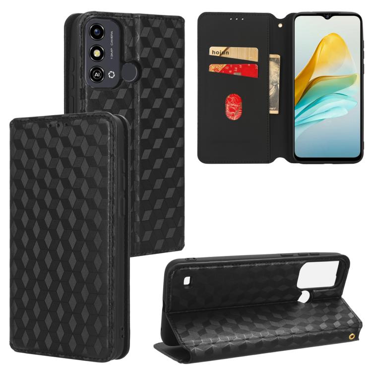 Cubic Grid Texture Flip Leather Phone Case, For ZTE nubia Focus Pro 5G, For ZTE nubia Neo 2 5G, For ZTE nubia Music / Z2353, For ZTE Blade A34, For ZTE Libero 5G IV / nubia LVY, For ZTE nubia Z60 Ultra 5G, For ZTE Blade A54                             ...