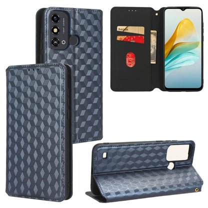 Cubic Grid Texture Flip Leather Phone Case, For ZTE nubia Focus Pro 5G, For ZTE nubia Neo 2 5G, For ZTE nubia Music / Z2353, For ZTE Blade A34, For ZTE Libero 5G IV / nubia LVY, For ZTE nubia Z60 Ultra 5G, For ZTE Blade A54                             ...