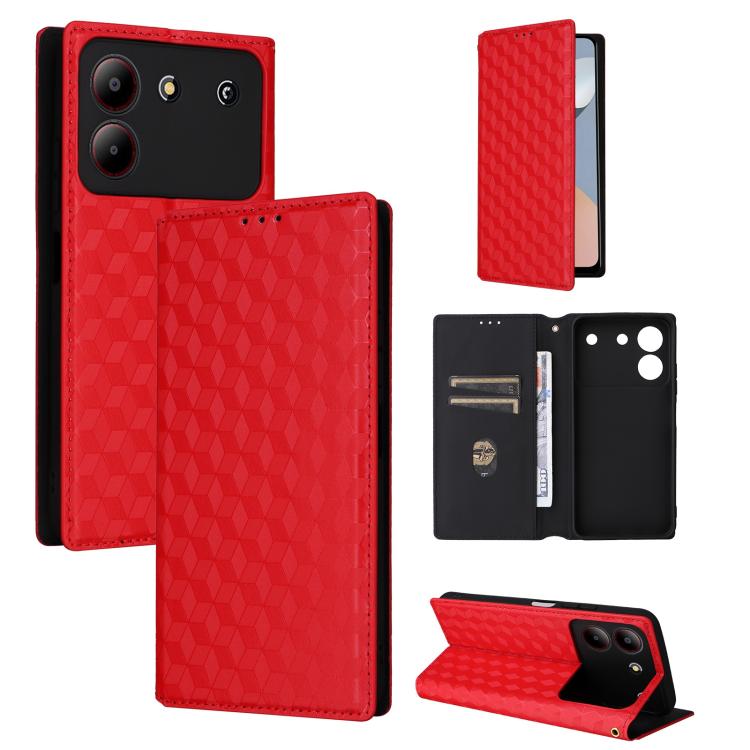 Cubic Grid Texture Flip Leather Phone Case, For ZTE nubia Focus Pro 5G, For ZTE nubia Neo 2 5G, For ZTE nubia Music / Z2353, For ZTE Blade A34, For ZTE Libero 5G IV / nubia LVY, For ZTE nubia Z60 Ultra 5G, For ZTE Blade A54                             ...
