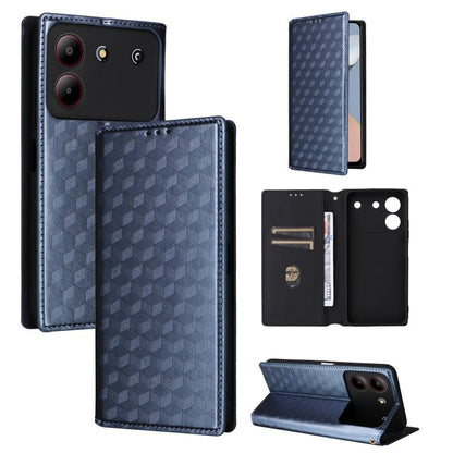 Cubic Grid Texture Flip Leather Phone Case, For ZTE nubia Focus Pro 5G, For ZTE nubia Neo 2 5G, For ZTE nubia Music / Z2353, For ZTE Blade A34, For ZTE Libero 5G IV / nubia LVY, For ZTE nubia Z60 Ultra 5G, For ZTE Blade A54                             ...