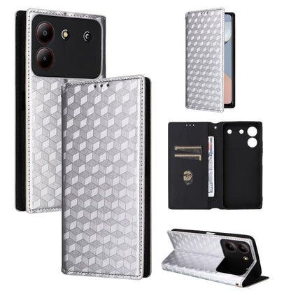 Cubic Grid Texture Flip Leather Phone Case, For ZTE nubia Focus Pro 5G, For ZTE nubia Neo 2 5G, For ZTE nubia Music / Z2353, For ZTE Blade A34, For ZTE Libero 5G IV / nubia LVY, For ZTE nubia Z60 Ultra 5G, For ZTE Blade A54                             ...